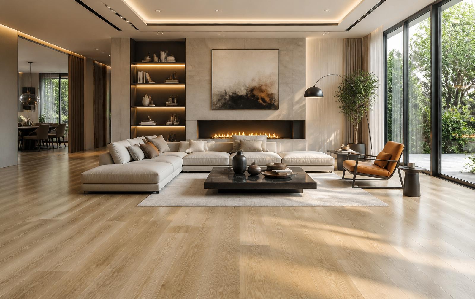 Wide-plank hardwood — Summerlin residence